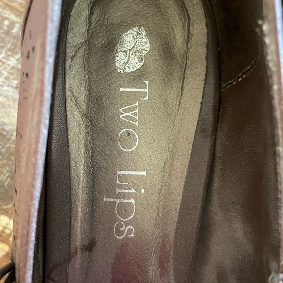 BROWN LEATHER HEELS - Picture 2 of 7